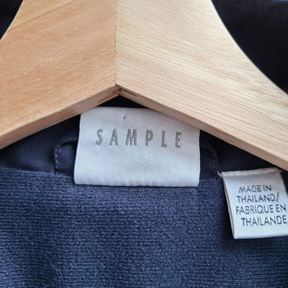 Y2K Puma Navy Blue Full Zip Lightly Lined Cropped Track Jacket Size S (Sample)